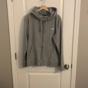Patagonia women’s gray zip up hoodie sweater